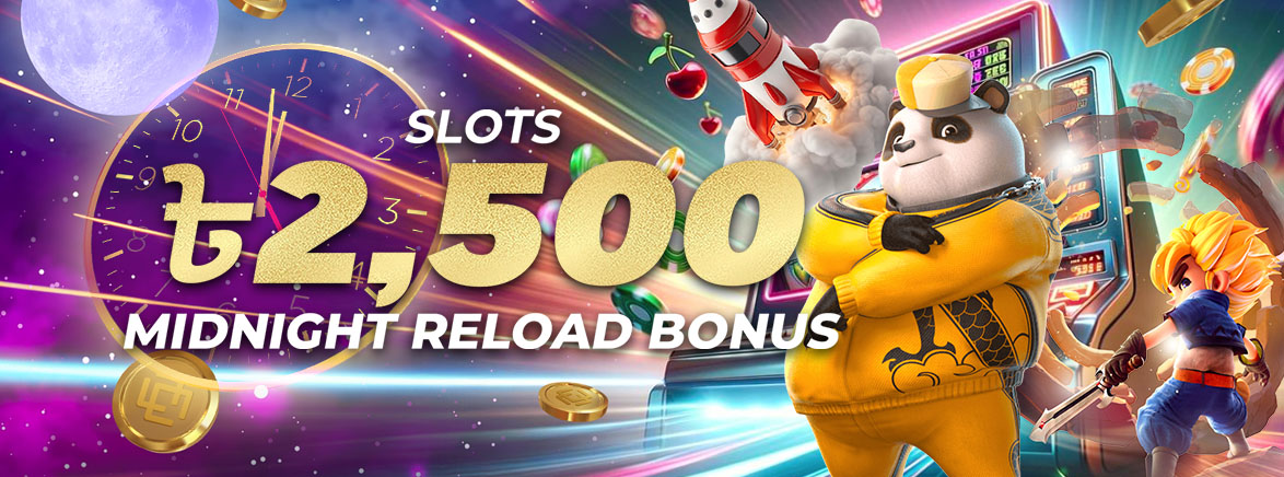 Slots 10% Midnight Reload Bonus 2,500 BDT
