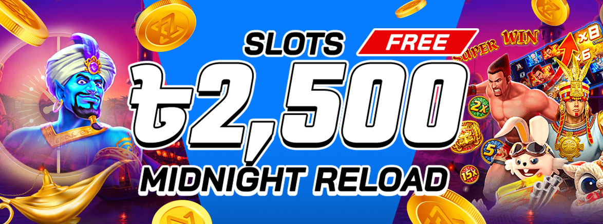 Slots 10% Midnight Reload Bonus 2,500 BDT