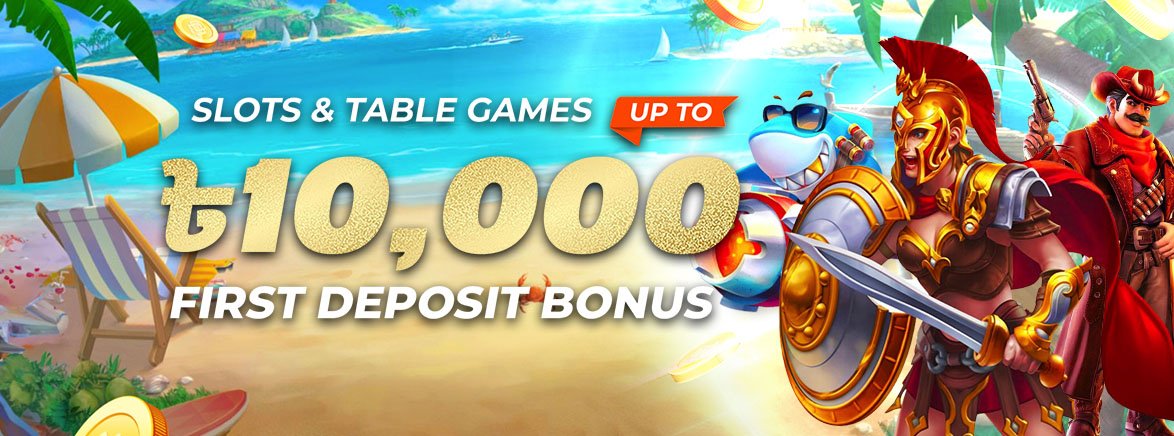 Slots & Table Games 150% First Deposit Bonus 10,000 BDT