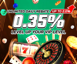 0.35% Unlimited Daily Rebate + up to 2% more for VIP players