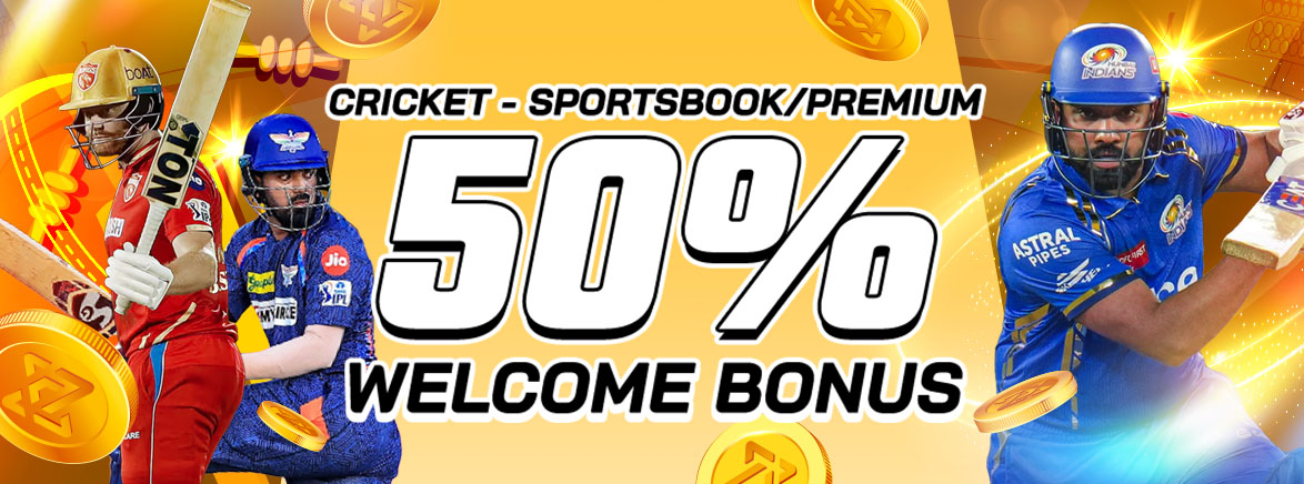 Cricket – Sportsbook/Premium 50% Deposit Bonus